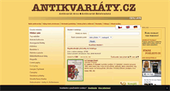 Desktop Screenshot of antikvariaty.cz
