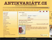 Tablet Screenshot of antikvariaty.cz
